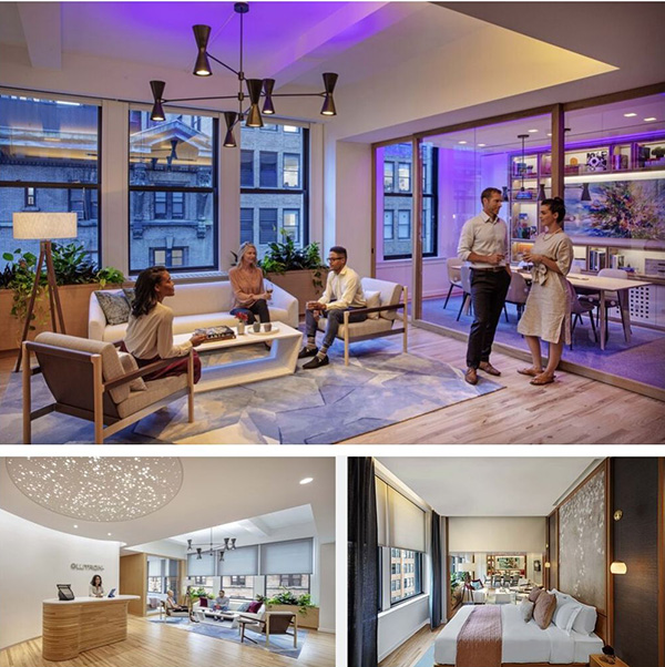 Lutron’s new Commercial Experience Center showcases lighting and control products in different settings. The center opened Tuesday. 